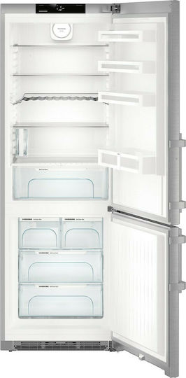 Liebherr Combină frigorifică 411lt NoFrost Î201xL70xA66.5cm. Inox CNef 5745