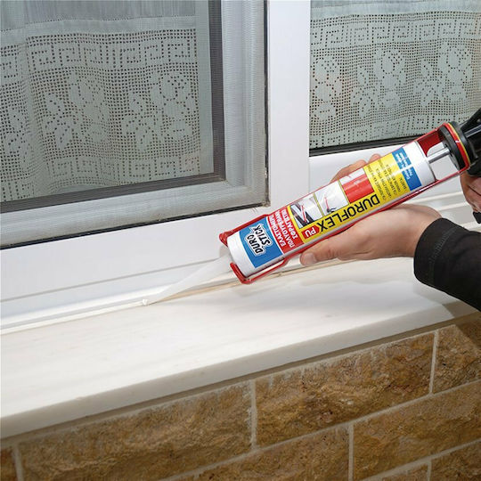 Durostick Duroflex-Pu Silikon-Dichtungsmittel Polyurethan für Holz Weiß 310ml