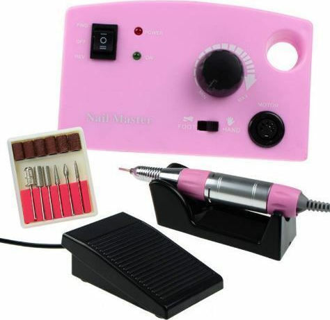 DM-211 Nail Power Drill 25000rpm with Pedal 30W Pink