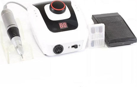 DM 206 Nail Drill Power 65W White with Pedal with 35000 Rotations per Minute