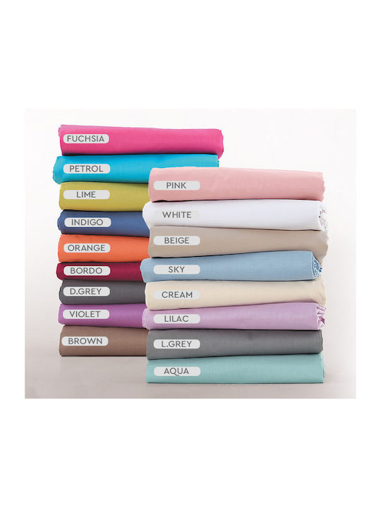 Nef-Nef Homeware Sheet Super-Double 240x270cm. Basic 1012 Brown