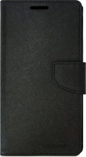 Forcell Fancy Wallet Piele artificială Negru (Galaxy A5 2017)