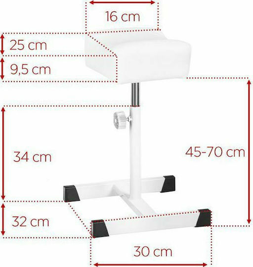 UpLac Footstool 45cm White