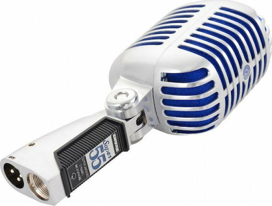 Shure Super 55 Δυναμικό Microphone XLR Handheld, Shock Mounted for Vocals Deluxe in Blue Color
