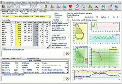 MIR Spirometer Spirobank II Advanced Plus with Oximeter Sensor