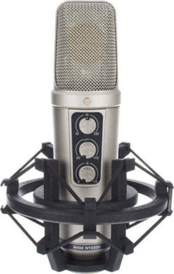 Rode NT-2000 Πυκνωτικό Μικρόφωνο XLR Shock Mounted για Φωνητικά σε Χρυσό Χρώμα