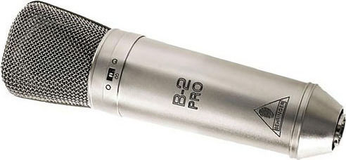 Behringer B-2 Pro Πυκνωτικό Μικρόφωνο XLR Shock Mounted για Φωνητικά σε Χρυσό Χρώμα