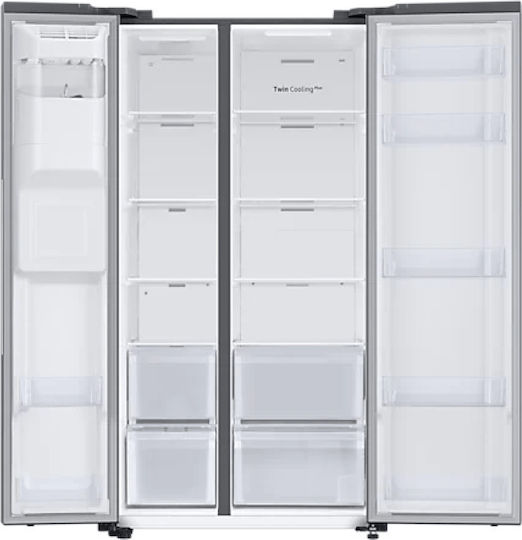 Samsung Side-by-Side Kühlschrank 634Es Total NoFrost H178xB91.2xT71.6cm. Inox RS67A8810S9/EF
