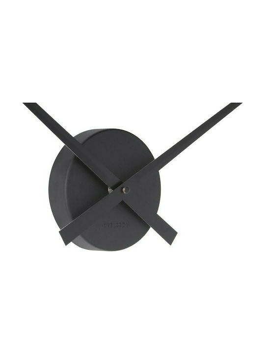 Karlsson Little Big Time Ρολόι Τοίχου Μεταλλικό Black 44x44cm