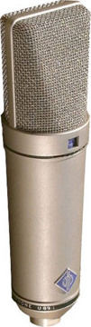 Neumann U-89i Πυκνωτικό Μικρόφωνο XLR Shock Mounted για Φωνητικά σε Ασημί Χρώμα