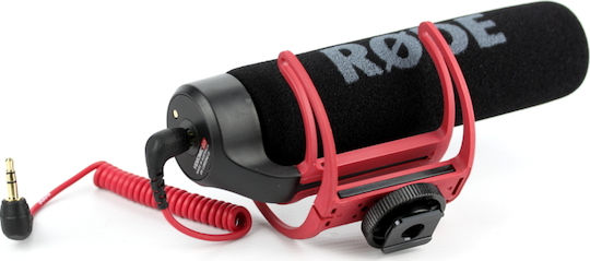 Rode VideoMic GO Condenser (Small Diaphragm) Microphone 3.5mm Shock Mounted for Camera