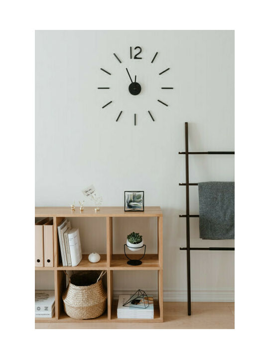 Umbra Blink 3D Wanduhr Aufkleber Kunststoff Schwarz Ø100cm