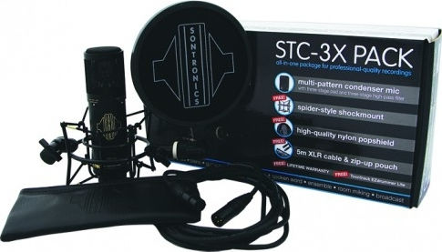 Sontronics STC-3X Pack Kondensatormikrofon XLR Stoßmontiert für Gesang