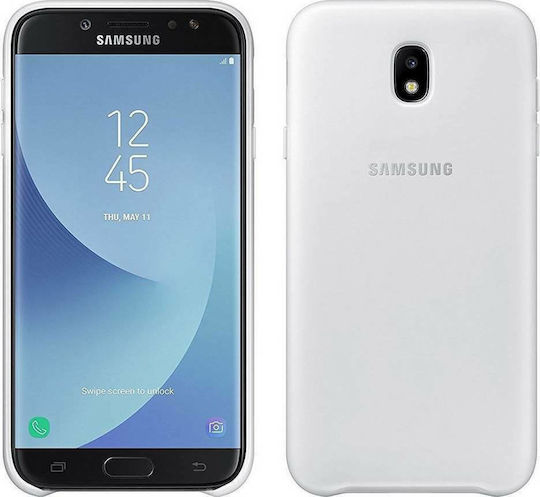Samsung Umschlag Rückseite Kunststoff Weiß (Galaxy J7 2017)
