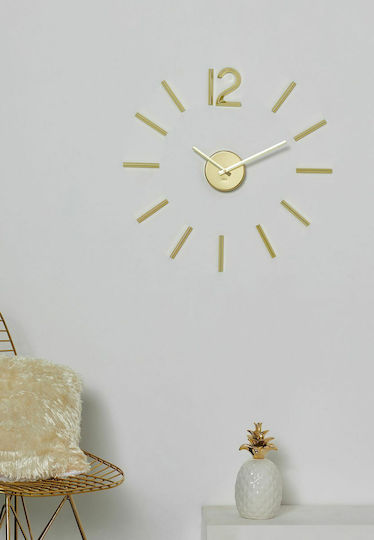 Umbra Blink 3D Wall Clock Sticker Plastic Gold Ø100cm