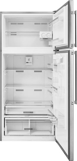 Whirlpool Kühlschrank mit Doppeltür 587Es Total NoFrost H186xB84xT75cm. Inox W84TE 72 X AQUA 2
