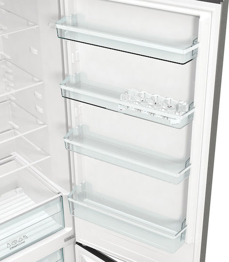 Gorenje Ψυγειοκαταψύκτης 348lt NoFrost Υ200xΠ60xΒ59.2εκ. Inox RK6202ES4