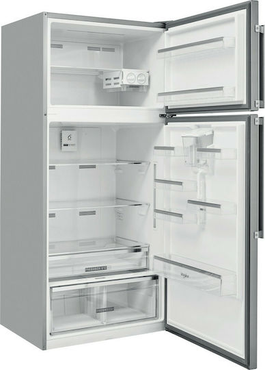 Whirlpool Kühlschrank mit Doppeltür 587Es Total NoFrost H186xB84xT75cm. Inox W84TE 72 X AQUA 2