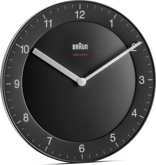 Braun BC06B-DCF Wanduhr Metallisch Schwarz Ø20cm