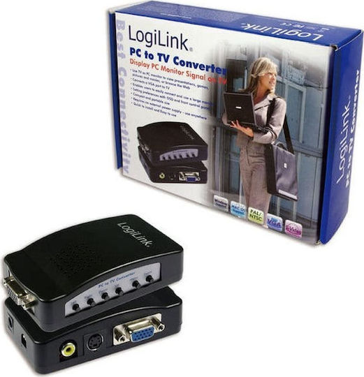 LogiLink VG0003 Konverter VGA weiblich zu S-Video weiblich 1Stück