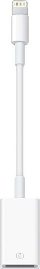 Apple MD821 Μετατροπέας Lightning male σε USB-A female Λευκό 1τμχ