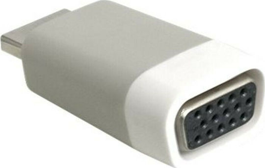 DeLock Μετατροπέας HDMI male σε VGA female Λευκό 1τμχ 65472