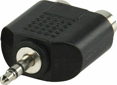 Valueline AC-010 Μετατροπέας 3.5mm male σε RCA 2x female 1τμχ