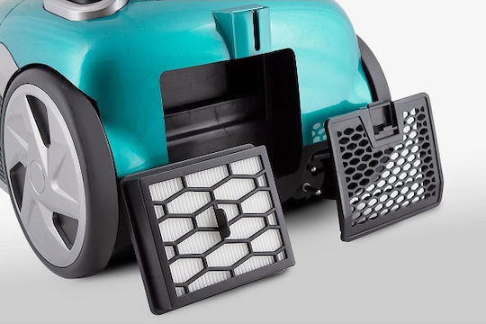 Rohnson R-136 Vacuum Cleaner 800W Bagged 2.5lt Turquoise