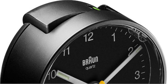 Braun Bc01bw Επιτραπέζιο Ρολόι με Ξυπνητήρι Μαύρο 67005