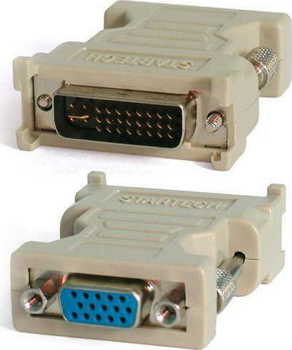 Μετατροπέας DVI-I male σε VGA female White Λευκό 1τμχ