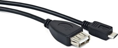 Forever Μετατροπέας micro USB male σε USB-A female Black 1τμχ