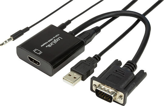 LogiLink Konverter USB-A / VGA männlich zu HDMI weiblich 1Stück CV0060