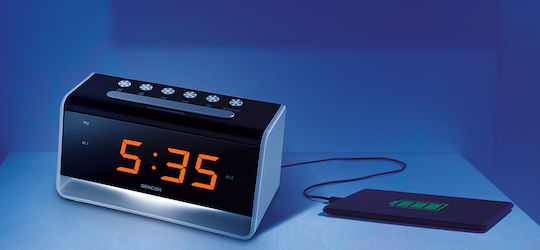 Sencor Tisch-Digitaluhr mit Wecker & Radio SDC 4400 W Sencor Tisch-Digitaluhr mit Wecker & Radio SDC 4400 W
