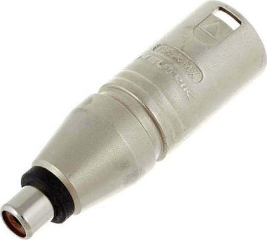 Neutrik NA2MPMF Конвертор XLR мъжки към RCA женски Сребрист 1бр