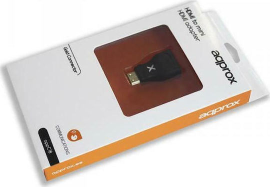 Approx APPC18 Μετατροπέας mini HDMI male σε HDMI female