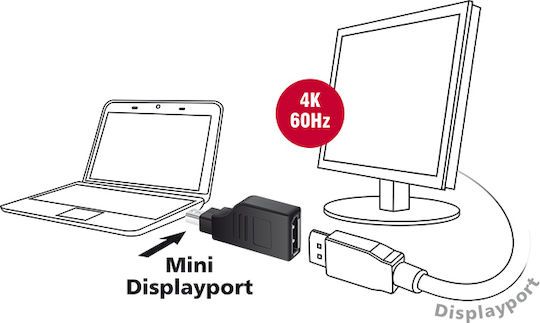 DeLock Μετατροπέας HDMI male σε HDMI female 1τμχ 65662