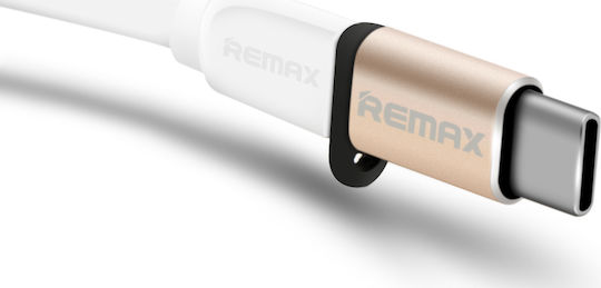 Remax RA-USB1 Μετατροπέας USB-C male σε micro USB female Gold Χρυσό 1τμχ