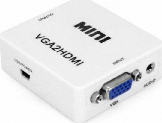 Jager Converter HDMI female to VGA female White 1pcs HDV-M600