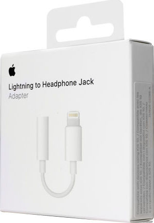 Apple Converter Lightning male to 3.5mm female White 1pcs MMX62AM/A