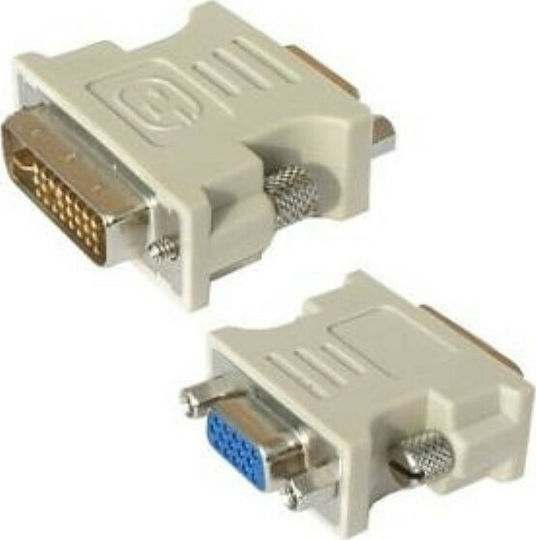 Cablexpert Μετατροπέας DVI-A male σε VGA female Λευκό 1τμχ A-DVI-VGA