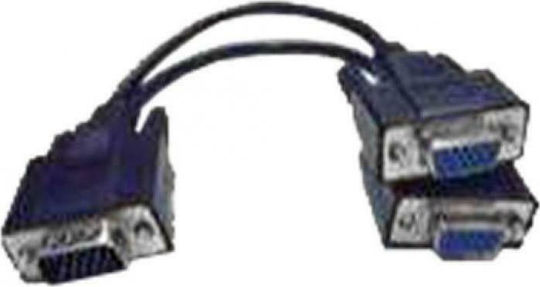 Tele Μετατροπέας VGA male σε VGA 2x female 1τμχ CVT-150