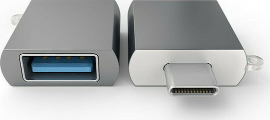 Satechi Μετατροπέας USB-C male σε USB-A female Γκρι 1τμχ ST-TCUAM