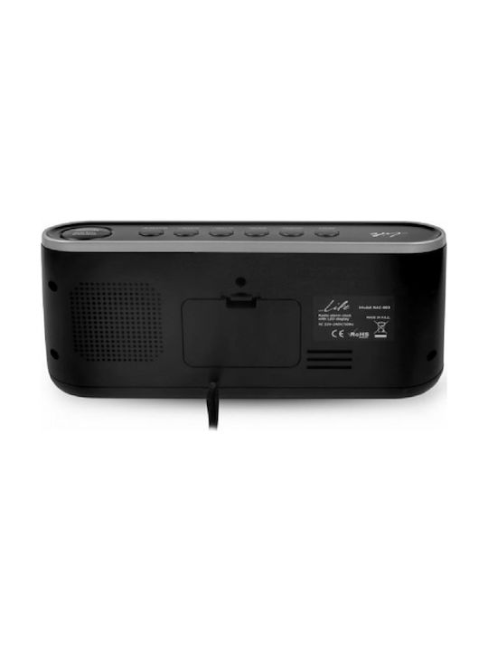 Life RAC-003 Tisch-Digitaluhr mit Wecker & Radio 221-0082