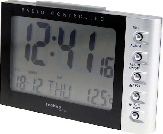 Technoline WT188 Масов Дигитален Часовник LCD Пластмасов Черен