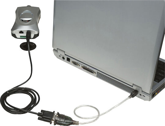 Manhattan USB to Serial Converter Μετατροπέας USB-A male σε Serial male Ασημί