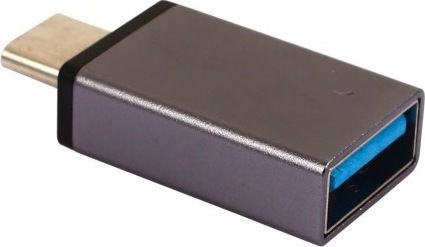 Well Μετατροπέας USB-C male σε USB-A female Black 1τμχ