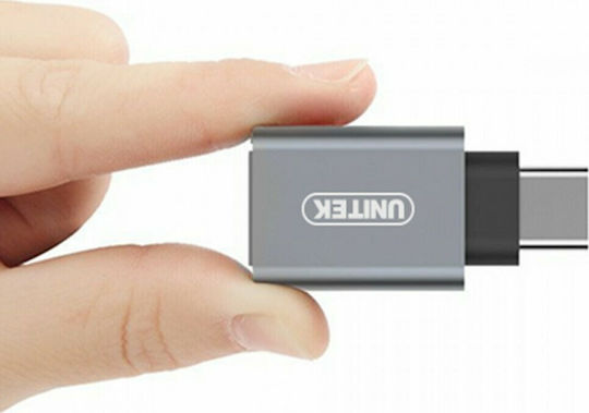 Unitek Converter USB-C male to USB-A female Gray 1pcs Y-A025CGY