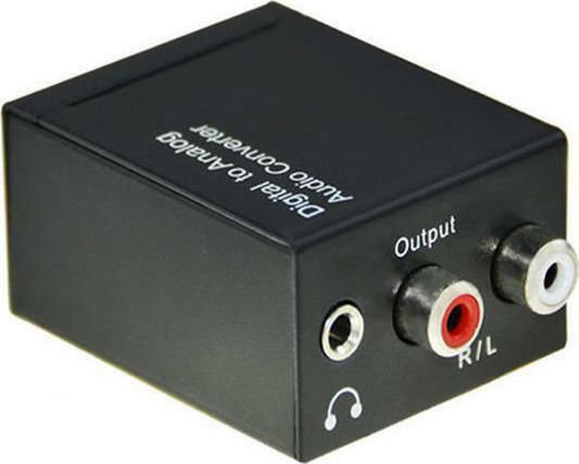Konverter RCA / Toslink weiblich zu 3.5mm / RCA weiblich 1Stück