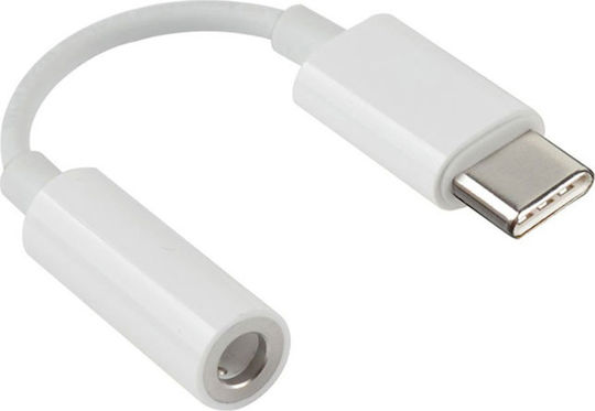 Muzik Converter USB-C male to 3.5mm female White 1pcs 01001TPC00WH