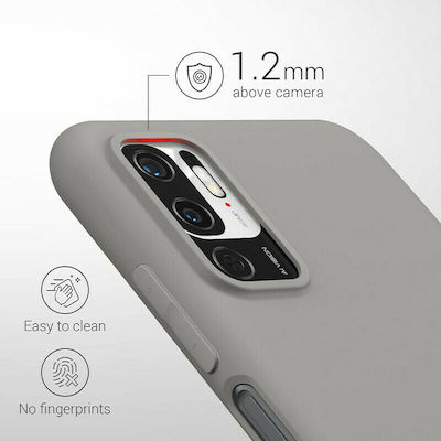 KWmobile Titanium Задна корица Силикон Titanium Grey (Redmi Note 10 5G / Poco M3 Pro) 54947.155